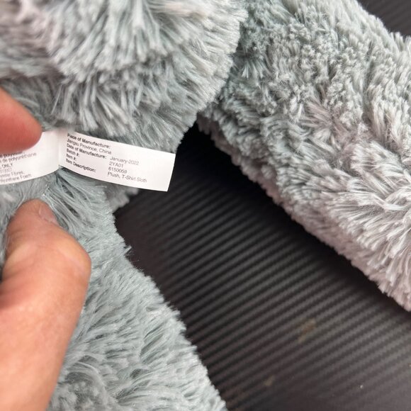 Toy Factory Plush Stuffed Animal Toy Sloth Gray with Blue Hoodie 22” Spirit Anim - Picture 11 of 15